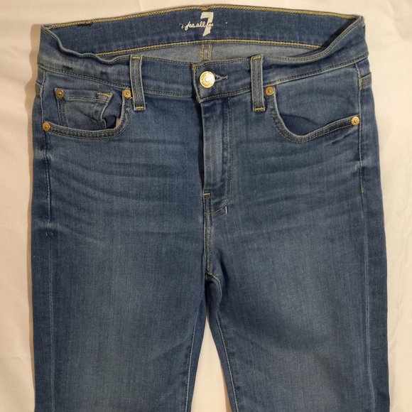 7 FOR ALL MANKIND - JEANS - LIGHT WASH - SIZE 28 (EUC) - Picture 1 of 3